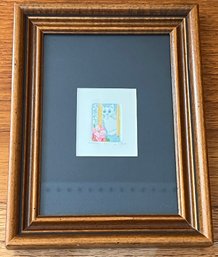 Ann-marie Murphy Artist Signed 'Sly' Original Print Framed # 19/100 With COA