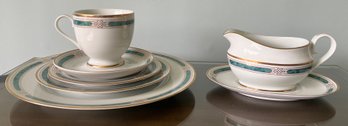 Gorham Regalia Court Teal China - 62 Pieces