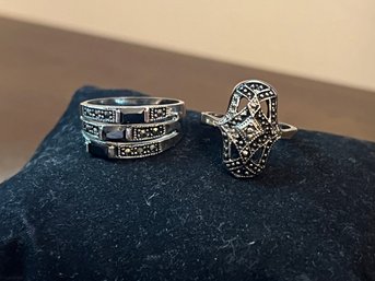 Vintage Fashion Costume Rings - 2 Pieces