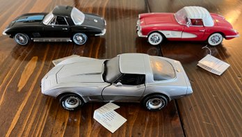 The Franklin Mint Precision Model Cars- Lot # 11 (3 Pieces)