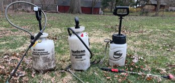 RL FLOMASTER Pump Tank Sprayer, Hudson Pump Tank Sprayer & Roundup Pump Tank Sprayer - 3 Piece Lot