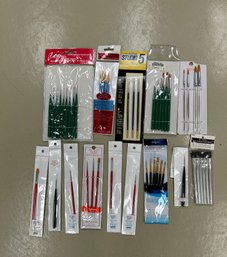 Assorted Lot Of Paint Brushes