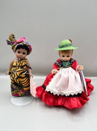 Madame Alexander International 'africa' Doll And Miniature Collection Doll, 2 Piece Lot