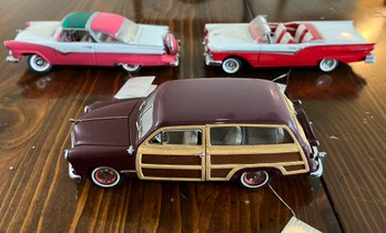 The Franklin Mint Precision Model Cars- Lot # 19 (3 Pieces)