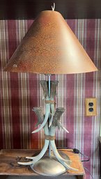 Rustic Cabin Antler Table Lamp