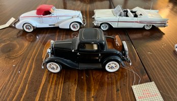 The Franklin Mint Precision Model Cars- Lot # 20 (3 Pieces)