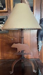 Rustic Bear Table Lamp