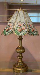 Tulip Glass Pane Table Lamp