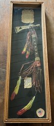 Indian Territory Collector Society Lakota Pipe Hawk Collection Limited Edition 450 Shadow Box Mural