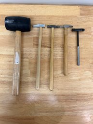 Lot Of Hammers And Rubber Mallot