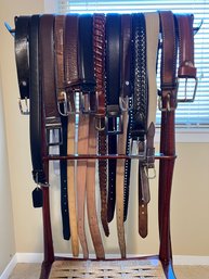 Assorted Lot Of Mens Belts - 13 Pieces