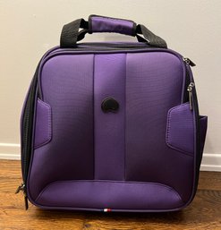 Delsey Purple Paris Rolling Carry-on Travel Bag