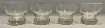 Etched 'F' Whiskey Glasses - 4 Pieces