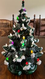 Vintage Lighted Ceramic Christmas Tree