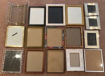 Assorted Picture Frames - 16 Pieces