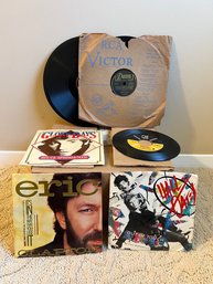 Assorted Lot Of Records & 45s