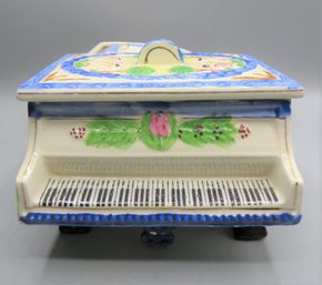 Vintage Grand Piano With 4 Ashtrays/cigarette Holder - Made In Occupied Japan