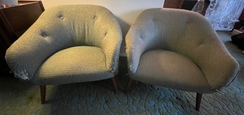 Abraham & Strauss Modern Lounge Chairs - 2 Pieces