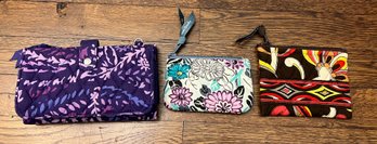 Vera Bradley Wallets/coin Purses - 3 Pieces