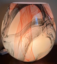 Hand Blown Glass Vase Lamp