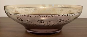 Pier 1 Decorative Crystal Centerpiece Bowl