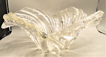 Mikasa Belle Epoque Clear Crystal Glass Wave Swirl Bowl