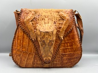Genuine Alligator Shoulder Bag Made In Cuba