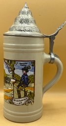 English Mil Stein With Lid
