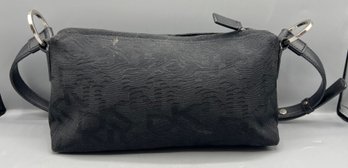 DKNY Black Canvas Shoulder Bag