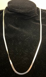 Sterling Silver Milor Italy Herringbone Necklace, 0.29OZT