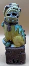 Chinese Sancai Glazed Pottery Buddhist Lion