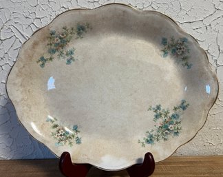 W.K.C Co Elo Pottery Oval Serving Dish