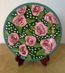 Droll Designs Rose Plate 11'