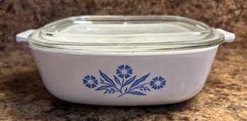 Corning Ware Blue Cornflower Casserole Dish 1 Quart With Lid