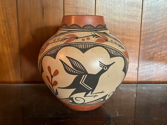 Native American Zia Pueblo Vase By Elizabeth Medina