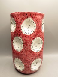 Hand Painted Potter Vase - Made In Italy
