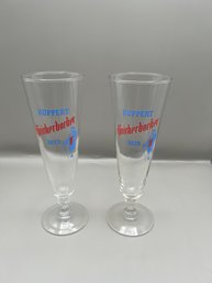 Ruppert Knickerbocker Beer Glasses Set Of 2