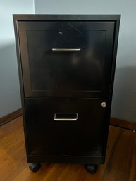 Office Two Drawer Filing Cabinet On Wheels