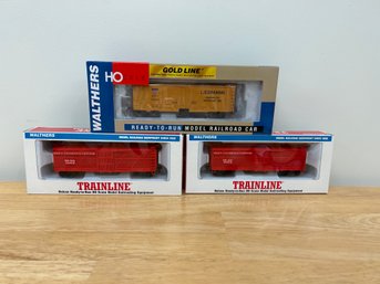 Walthers Ready To Run HO Scale Model Trains, 3 Piece Lot, New In Box