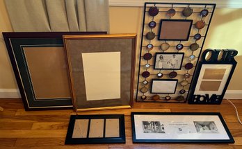 Assorted Lot Of Large Picture Frames - 6 Piece Lot