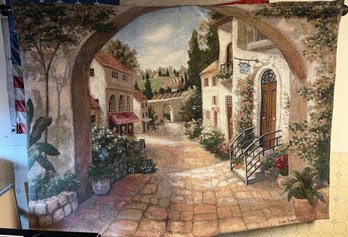 Vivian Flasch Italian Village Tapestry