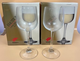 Bormioli Rocco Wine Stem Glasses - 8 Glasses Total