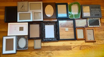 Assorted Lot Of Small Picture Frames - 20 Piece Lot