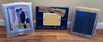 Assorted Picture Frames Lot - 3 Pieces