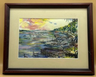 Northport Harbor Framed Print