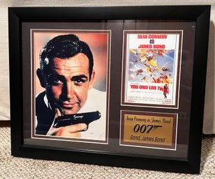 Sean Connery As James Bond 007 Wall Plaque