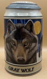 Gray Wolf Anheuser Busch Stein 85584