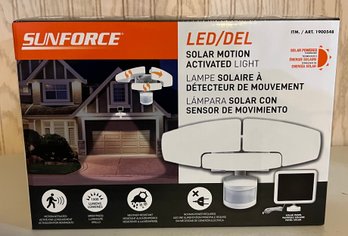 Sunforce LED Solar Powered Motion Activated Security Light 1500 Lumens W/ Panel