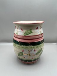 Hand Painted Stoneware Vase