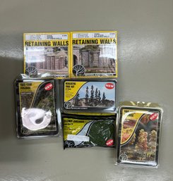 Assorted Lot Of Scale Model Accessories For Model Train Towns  Factory Sealed